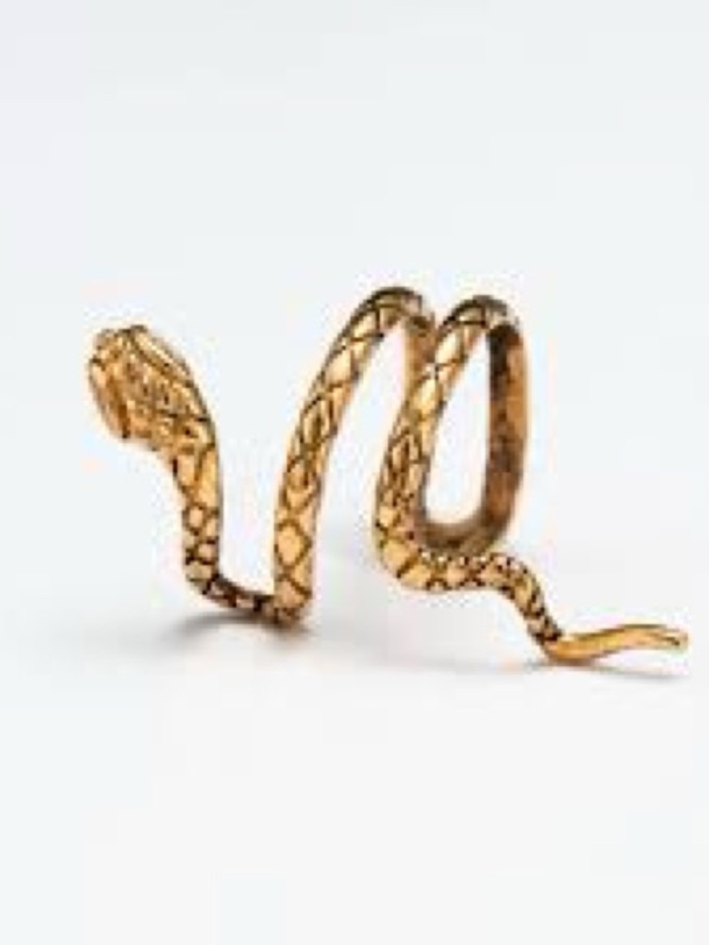 ❤️‍🔥5/$25❤️‍🔥Ornate Gold Snake Cigarette Holder Ring